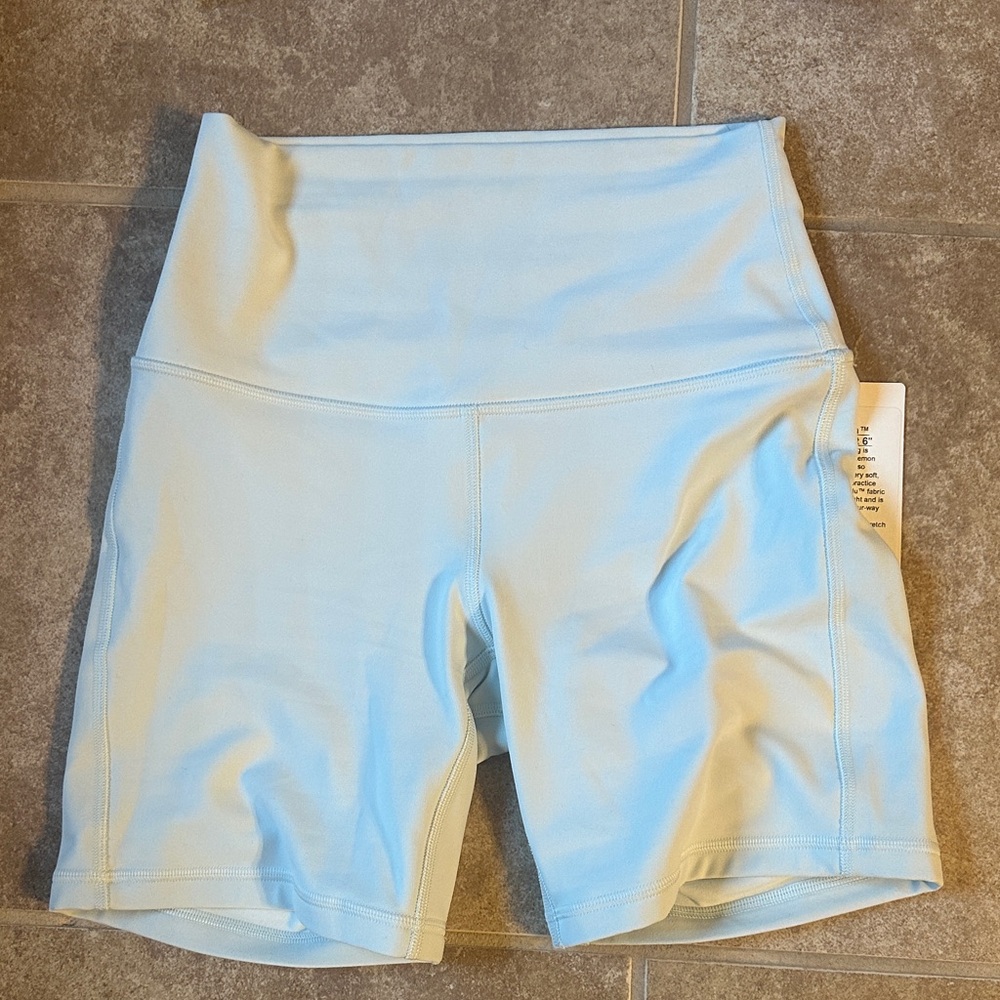 Lululemon Athletica Light Blue Bike Shorts